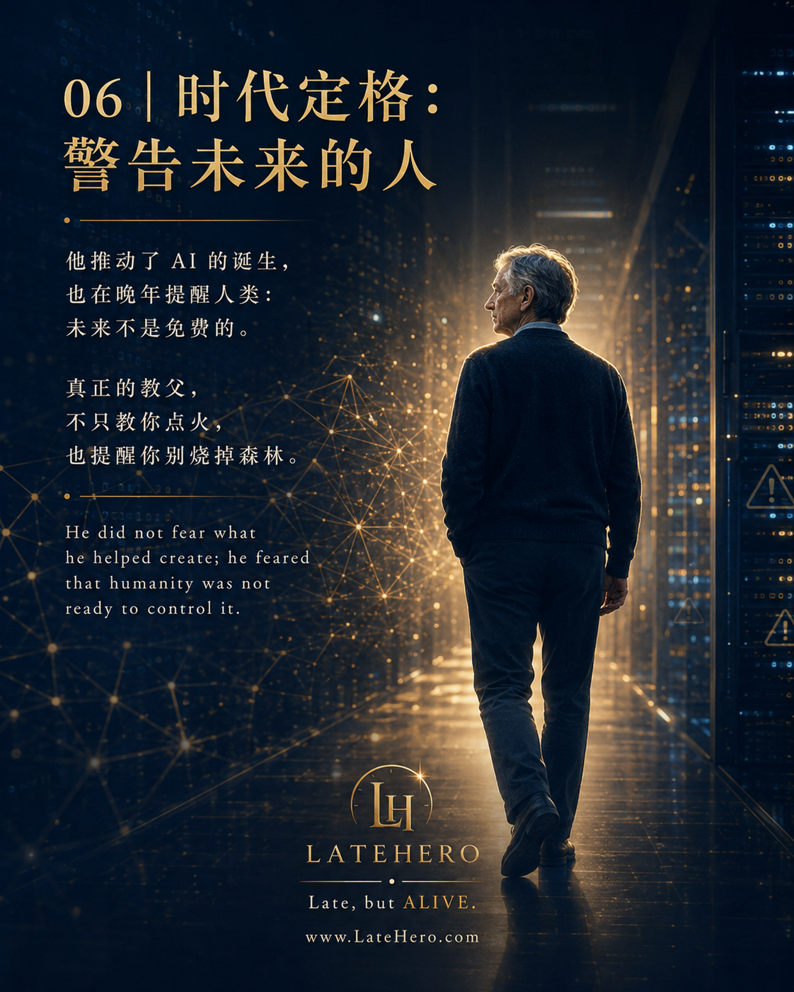 辛顿警告未来的人时代定格海报