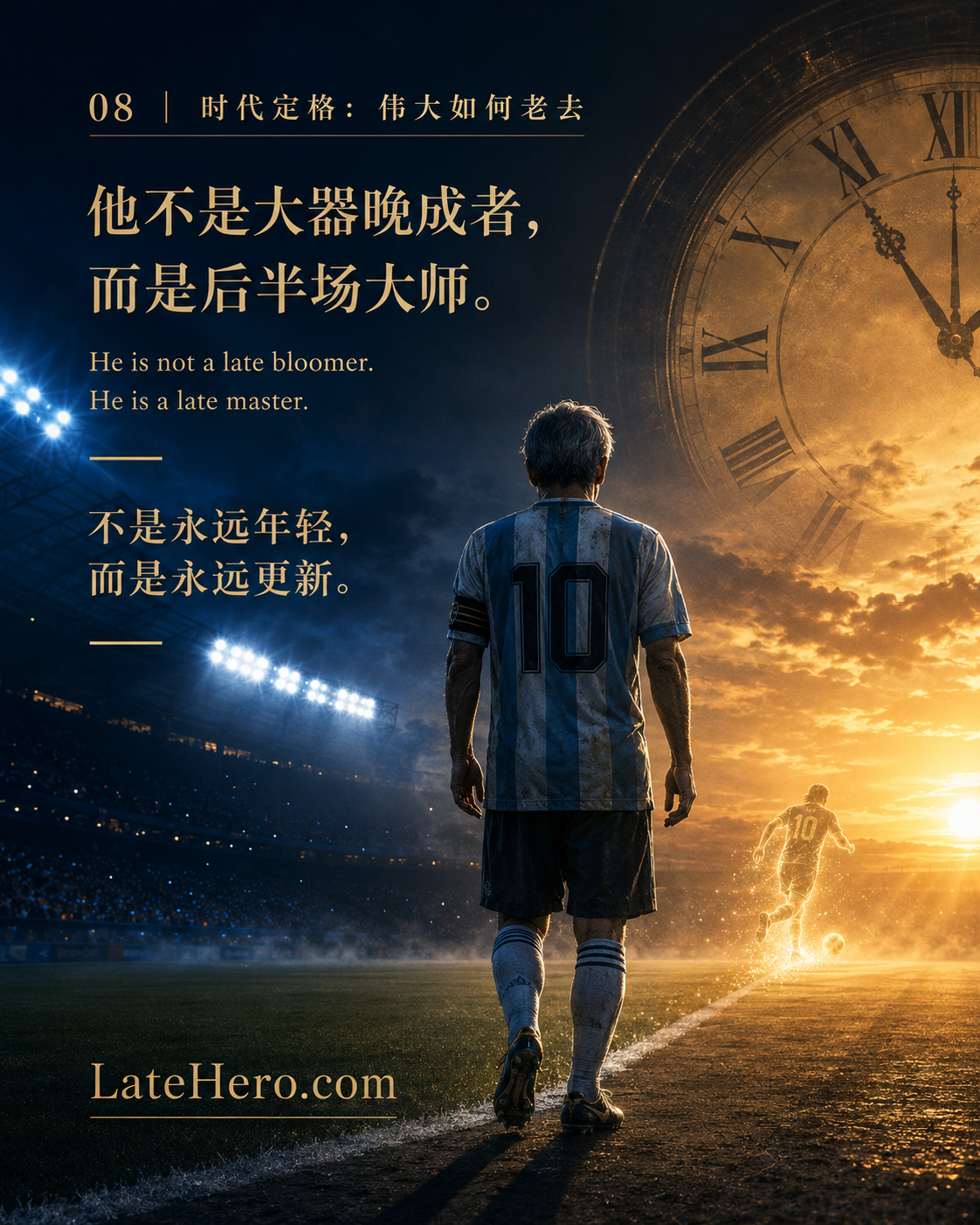 梅西后半场大师海报