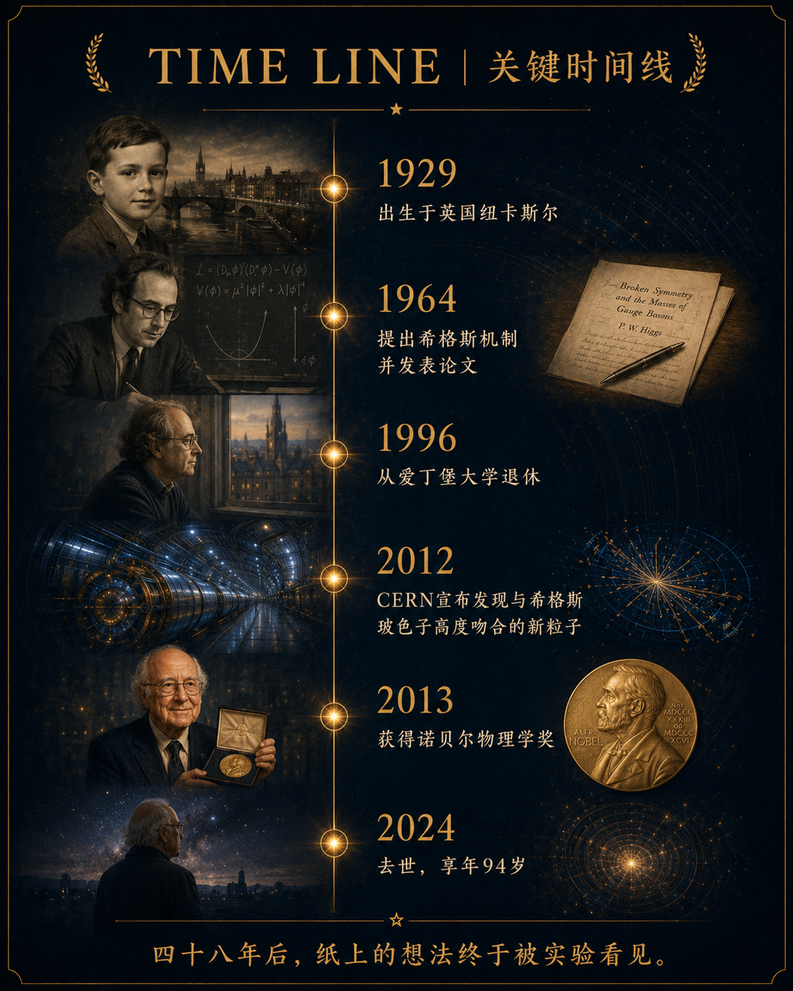 彼得·希格斯关键时间线