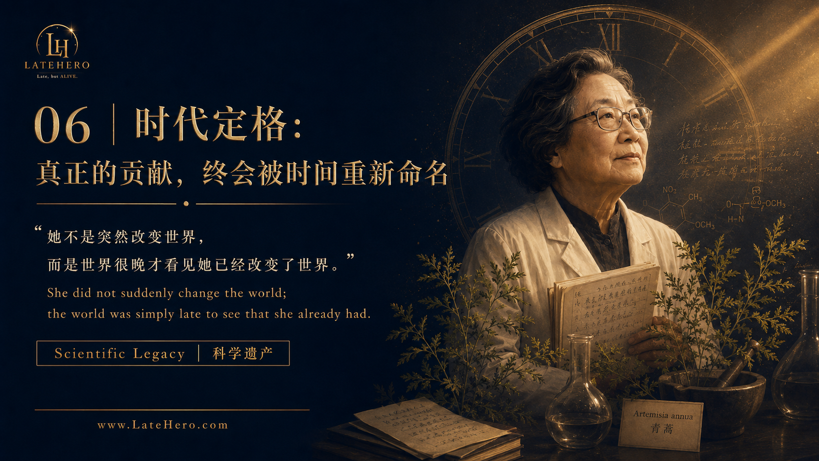 屠呦呦时代定格海报